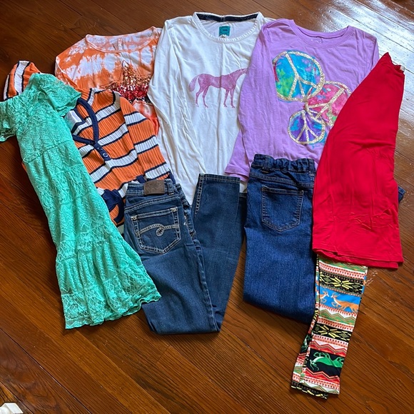 Justice Other - Girls 9 Piece Clothing Lot Size 10 Justice Winter